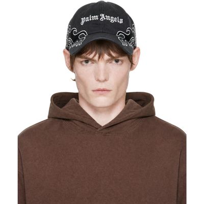 Palm Angels Palm Angels Black Flame Cap