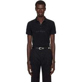 Palm Angels Palm Angels Black Logo Spray Regular Polo