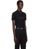 Palm Angels Palm Angels Black Logo Spray Regular Polo - 2