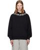 Palm Angels Palm Angels Black Neck Logo Hoodie - 1