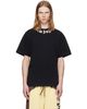 Palm Angels Palm Angels Black Neck Logo Regular T-shirt - 1