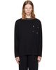 Palm Angels Palm Angels Black Palm Rib Long Sleeve T-shirt - 1