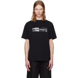 Palm Angels Palm Angels Black Stamp Logo Regular T-shirt