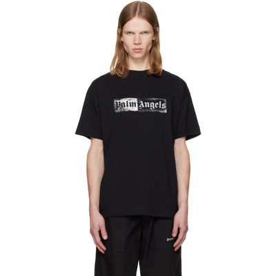 Palm Angels Palm Angels Black Stamp Logo Regular T-shirt