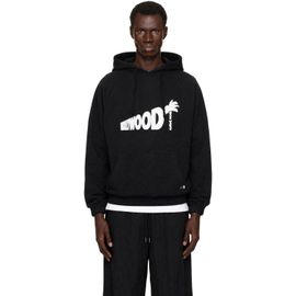Palm Angels Palm Angels Black Sunset Blvd Palm Loose Hoodie