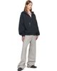 Palm Angels Palm Angels Black 'Surfer Dream' Zipped Loose Hoodie - 4