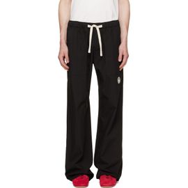 Palm Angels Palm Angels Black Tree Logo Loose Trousers