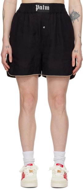 Palm Angels Palm Angels Black Vented Shorts