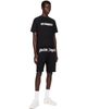 Palm Angels Palm Angels Black Waist Logo Sweat Shorts - 4