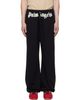 Palm Angels Palm Angels Black Waist Logo Sweatpants - 1