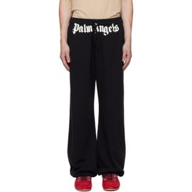 Palm Angels Palm Angels Black Waist Logo Sweatpants