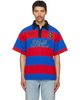 Palm Angels Palm Angels Blue & Red CB Palm Sport Stripes S/S Polo - 1