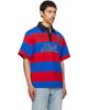 Palm Angels Palm Angels Blue & Red CB Palm Sport Stripes S/S Polo - 2