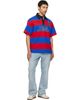 Palm Angels Palm Angels Blue & Red CB Palm Sport Stripes S/S Polo - 4