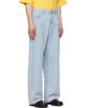 Palm Angels Palm Angels Blue Curved Logo Loose Jeans - 2