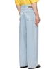 Palm Angels Palm Angels Blue Curved Logo Loose Jeans - 3