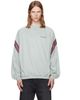 Palm Angels Palm Angels Blue Urban Logo Track Crewneck Sweatshirt - 1