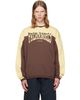 Palm Angels Palm Angels Brown & Yellow Vintage Logo Crewneck Sweatshirt - 1