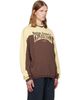 Palm Angels Palm Angels Brown & Yellow Vintage Logo Crewneck Sweatshirt - 2