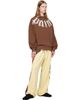 Palm Angels Palm Angels Brown Big Neck Logo Loose Sweatshirt - 4