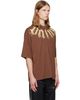 Palm Angels Palm Angels Brown Big Neck Logo Loose T-shirt - 2