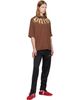 Palm Angels Palm Angels Brown Big Neck Logo Loose T-shirt - 4