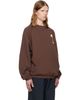 Palm Angels Palm Angels Brown 'Feel High' Regular Crewneck Sweatshirt - 2