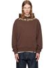 Palm Angels Palm Angels Brown Neck Logo Hoodie - 1