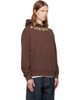 Palm Angels Palm Angels Brown Neck Logo Hoodie - 2