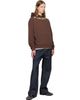 Palm Angels Palm Angels Brown Neck Logo Hoodie - 4