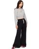 Palm Angels Palm Angels Gray Curved Logo Crop Crew Long Sleeve Polo - 4