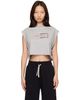 Palm Angels Palm Angels Gray Studded Box Logo Tank Top - 1