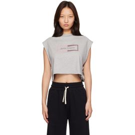 Palm Angels Palm Angels Gray Studded Box Logo Tank Top