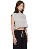 Palm Angels Palm Angels Gray Studded Box Logo Tank Top - 2