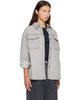 Palm Angels Palm Angels Gray Tree Logo Denim Overshirt - 2