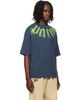 Palm Angels Palm Angels Navy Big Neck Logo Loose T-shirt - 2