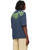 Palm Angels Palm Angels Navy Big Neck Logo Loose T-shirt - 3
