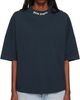 Palm Angels Palm Angels Navy Curved Logo Collar Over T-shirt - 1