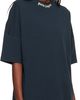 Palm Angels Palm Angels Navy Curved Logo Collar Over T-shirt - 2