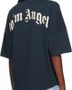 Palm Angels Palm Angels Navy Curved Logo Collar Over T-shirt - 3