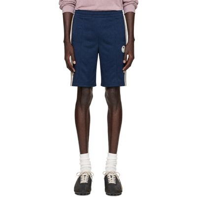 Palm Angels Palm Angels Navy Palm Tree Track Shorts