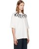 Palm Angels Palm Angels Off-White Big Neck Logo Loose T-shirt - 2
