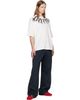 Palm Angels Palm Angels Off-White Big Neck Logo Loose T-shirt - 4
