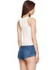 Palm Angels Palm Angels Off-White Classic Logo Fitted Tank Top - 3