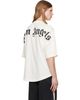 Palm Angels Palm Angels Off-White Classic Logo Over T-shirt - 3