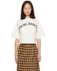 Palm Angels Palm Angels Off-White Curved Logo Boxy T-shirt - 1