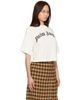 Palm Angels Palm Angels Off-White Curved Logo Boxy T-shirt - 2