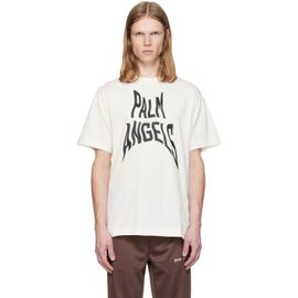 Palm Angels Palm Angels Off-White Distorted Regular T-shirt