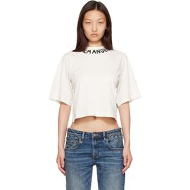 Palm Angels Palm Angels Off-White Neck Logo Boxy T-shirt