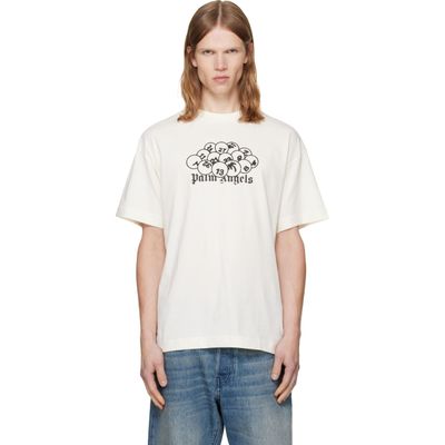 Palm Angels Palm Angels Off-White 'PA' Pool Regular T-shirt